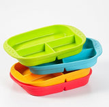 Kinderville - Plato de divisiones azul.