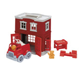 Green Toys - Juego de estación de bomberos