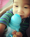 Thinkbaby - Thinkster straw bottle 9 Oz azul.