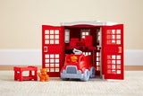 Green Toys - Juego de estación de bomberos