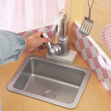 Kidkraft - Cocina esquinera blanco rosa pastel