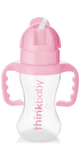 Thinkbaby - Thinkster straw bottle 9 Oz rosa.