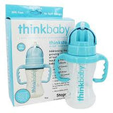 Thinkbaby - Thinkster straw bottle 9 Oz azul.