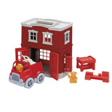 Green Toys - Juego de estación de bomberos