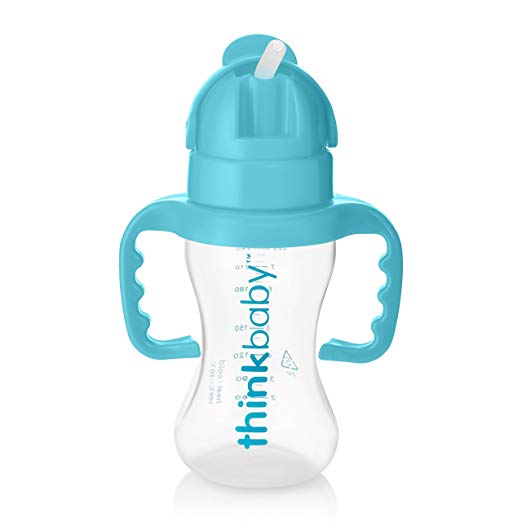 Thinkbaby - Thinkster straw bottle 9 Oz azul.