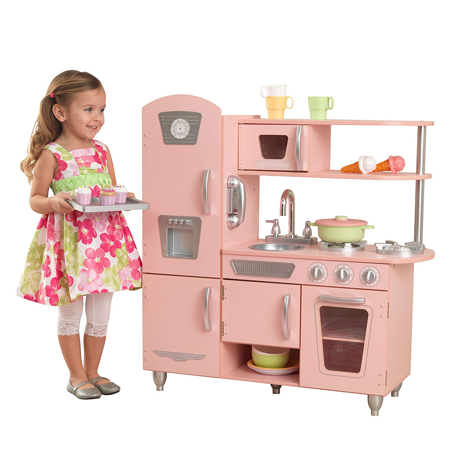 Madera Rosa Cocina Juguete Vintage Kitchen Kidkraft Cocina De