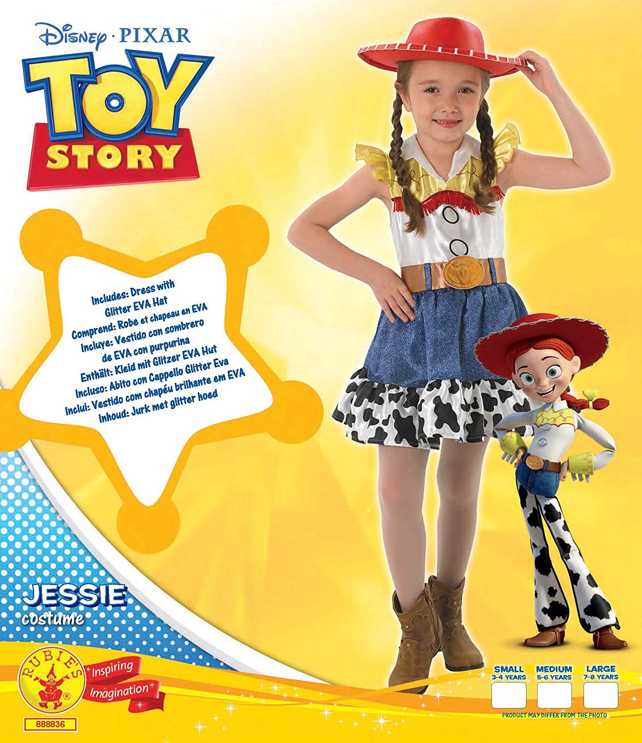 Rubie´s - Disfraz Jessie toy story 4