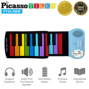 Picasso tiles  - Piano Silicona 49 teclas