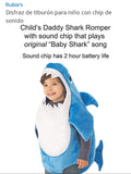 Rubies´s - Disfraz de tiburón para niños + sonido