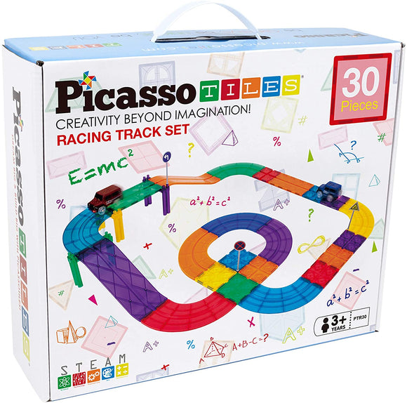 Picasso tiles - Pista Carros x 50 piezas + 2 carros luz led
